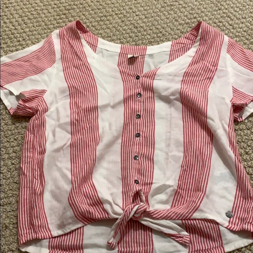 Billabong Tie Front Blouse